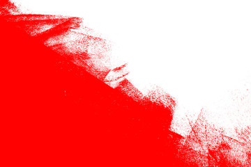 white and red hand painted brush grunge background texture - 302516275