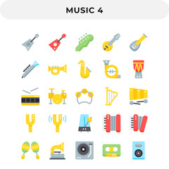 Flat Icons Pack for UI. Pixel perfect vector icon set for web design and website application.