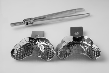 bite registration trays for making dental impressions at the dentists and medical compasses.