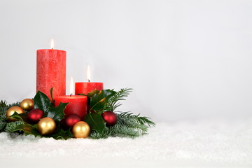 warm candlelight for advent and christmas