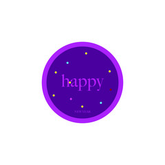 Happy New Year. Holiday Vector Illustration.