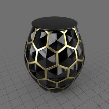 Hex patterned table