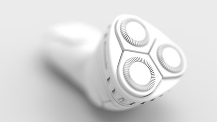 3d rendering of a shaving machine isolated in studio background
