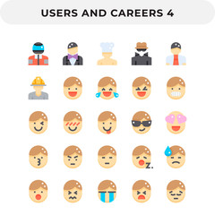 Flat Icons Pack for UI. Pixel perfect vector icon set for web design and website application.