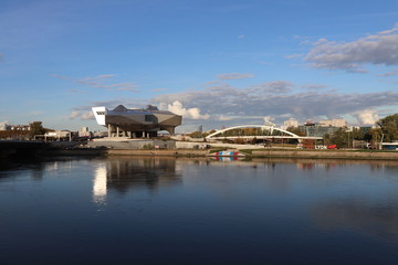 Fototapeta premium Le musée des Confluences à Lyon - Département du Rhône - France - Vue extérieure