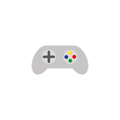 Isolated gamepad icon flat design