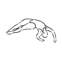 Jump in to the water 