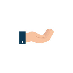 Isolated hand signal icon flat design