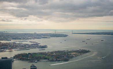 New York City as seen from top of One Observatory 