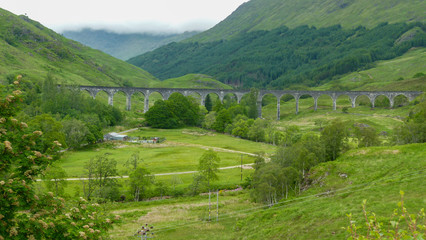 Glenfinnan Viaduct in Scotland