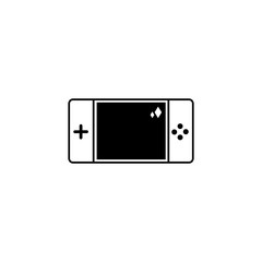 Isolated gamepad icon line design