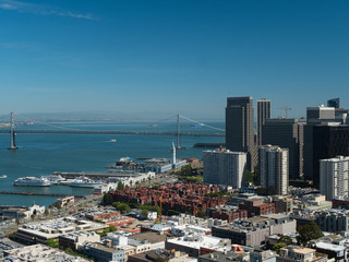 Obraz premium Streets of San Fransciso Top view