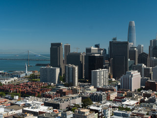 Obraz premium Ulice San Fransciso Widok z góry