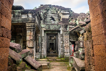 ruins of angkor wat complex at cambodia