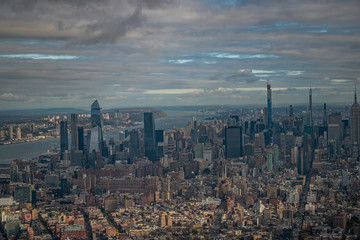 Obraz premium New York City as seen from top of One Observatory 