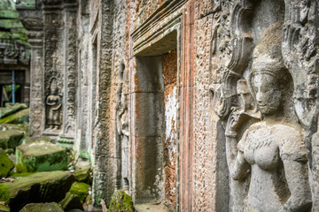 ruins of angkor wat complex at cambodia