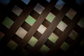 background with thin checkered wooden boards