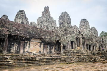 Fototapeta na wymiar ruins of angkor wat complex at cambodia