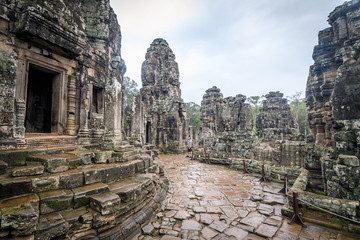 ruins of angkor wat complex at cambodia