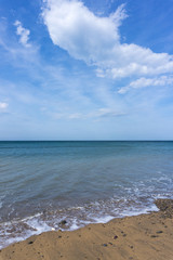 Fototapeta na wymiar Widemouth Bay near Bude , Cornish beach and ocean views background