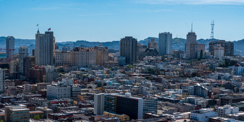 Fototapeta premium Streets of San Fransciso Top view