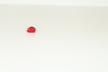  juicy pomegranate on a white background. beautiful contrast. natural color