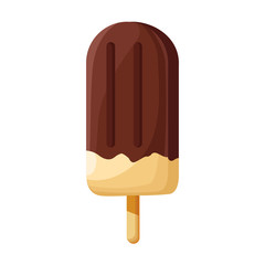 chocolate ice cream bar icon