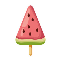 watermelon ice lolly icon, colorful design