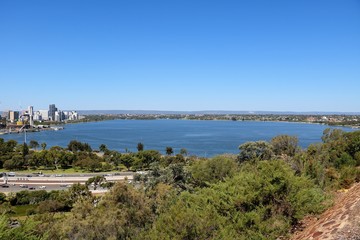 Fototapeta na wymiar Perth City at Swan River, Western Australia