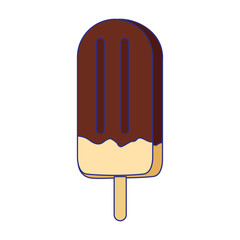chocolate ice cream bar icon