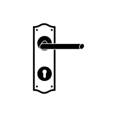 lock vector icon, door handle icon in trendy flat style