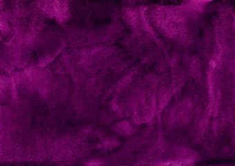 Watercolor deep purple background texture. Watercolour abstract dark crimson overlay. 