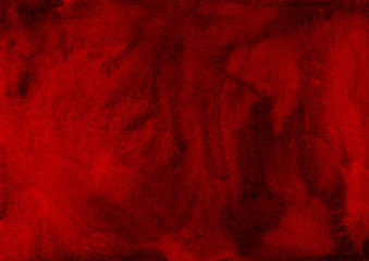 Watercolor deep burgundy texture background hand painted. Watercolour dark red overlay. 