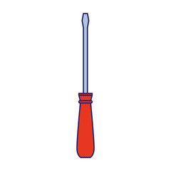 screwdriver tool icon, flat design