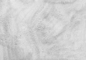 Watercolor light gray background texture. White and grey backdrop. Grey stains on paper overlay.