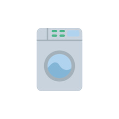 Isolated washer machine icon flat design