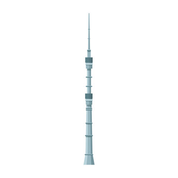 Tokyo Skytree Icon, Flat Design