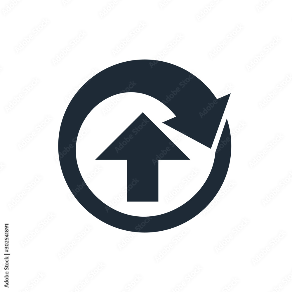 Poster continuous improvement. simple sign element. vector icon on a white background.