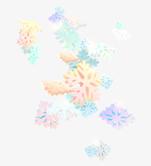 Fototapeta na wymiar Winter abstract background with snowflakes 