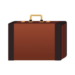 travel suitcase icon, flat design
