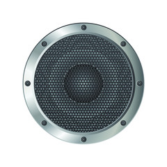 Audio speaker vector illustration isolated on white background