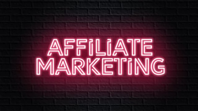 red neon video animation affiliate marketing