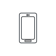 Isolated smartphone icon line design