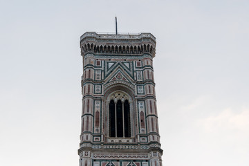 The tower of Cathedral of Santa Maria del Fiore in Florence, Tuscany, Italy