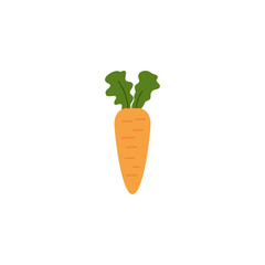 Isolated carrot icon flat design