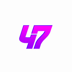 fourty seven number vector