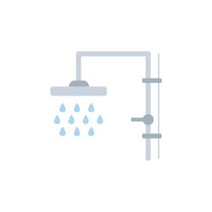 Isolated shower icon flat design