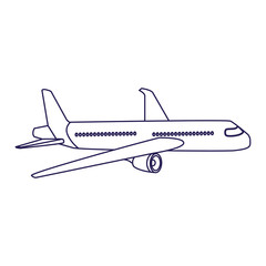 airplane icon image, flat design