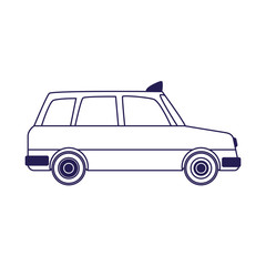 taxi car icon, flat design