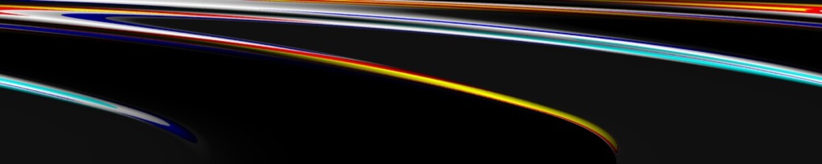 Digital art, panoramic abstract 3D objects, Germany